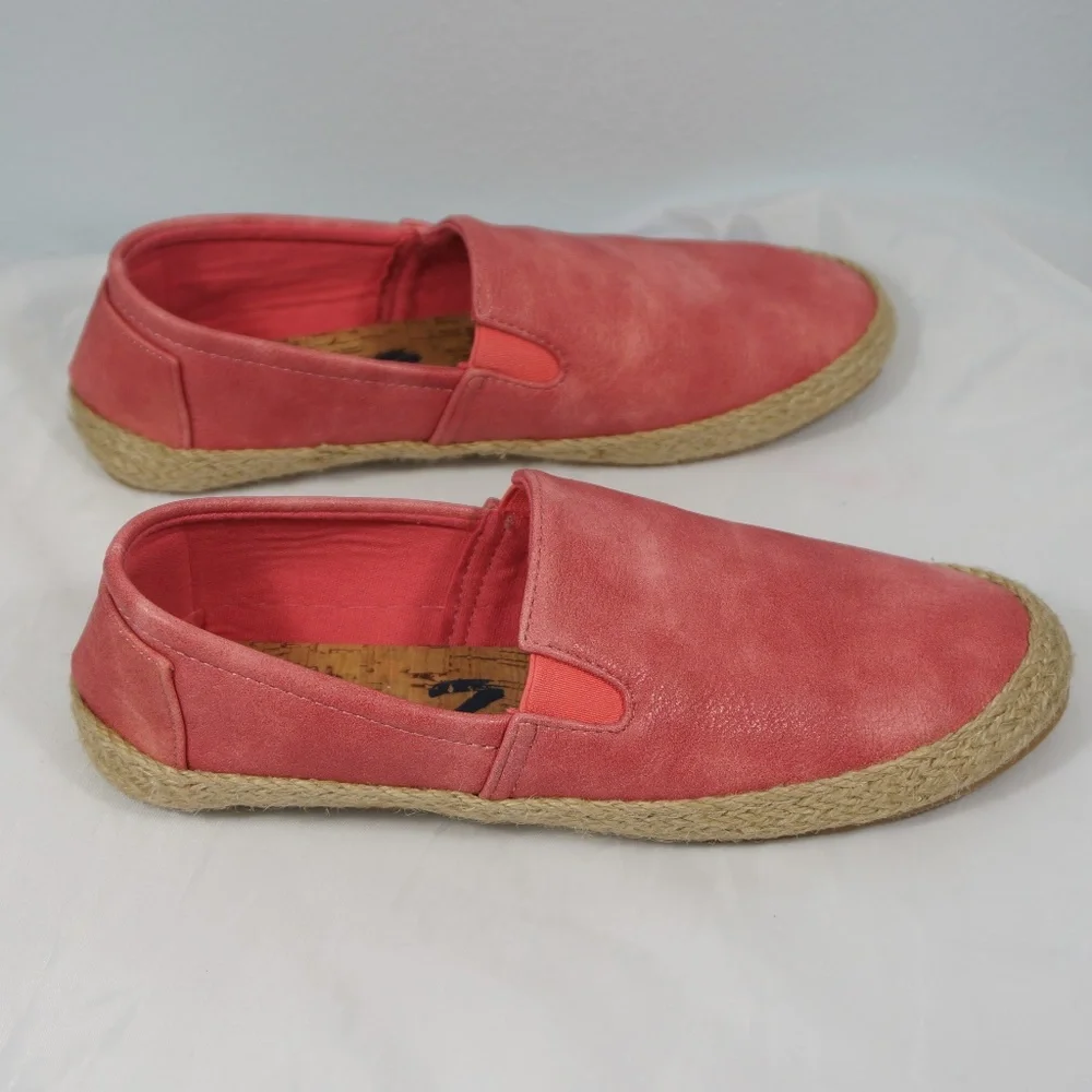 Seven7 Cape Verde Coral Espadrilles Flats Size 9